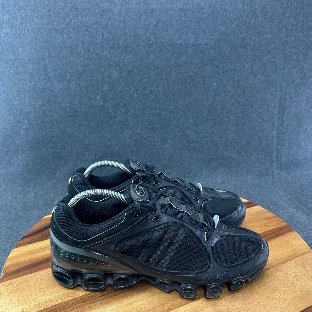 Adidas Mens Megaride 2008 Triple Black Sneakers Sz 9 143958 Y2K
